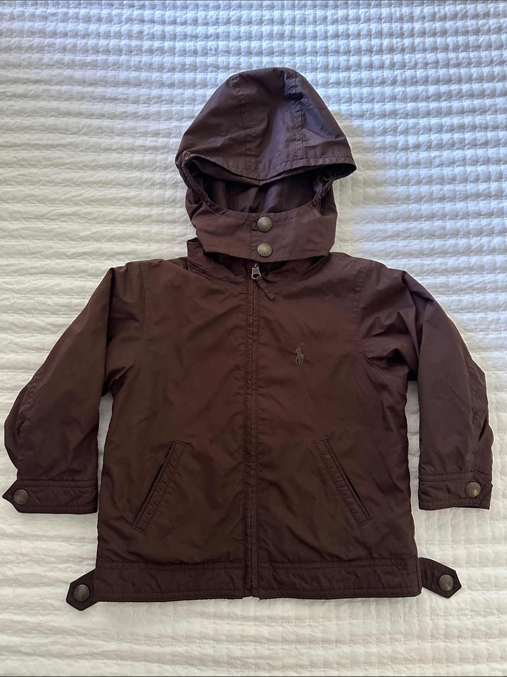 Polo by Ralph Lauren Kids' Hooded Raincoat in Brown